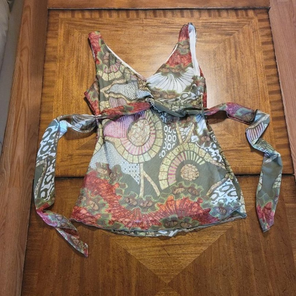 Uniform by John Paul Richard Chiffon Top - Picture 1 of 12